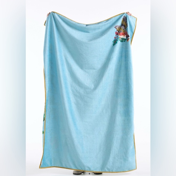 Price is Firm🕊️ NWT Anthro Nathalie Lete Bird Throw Blanket - Picture 2 of 16
